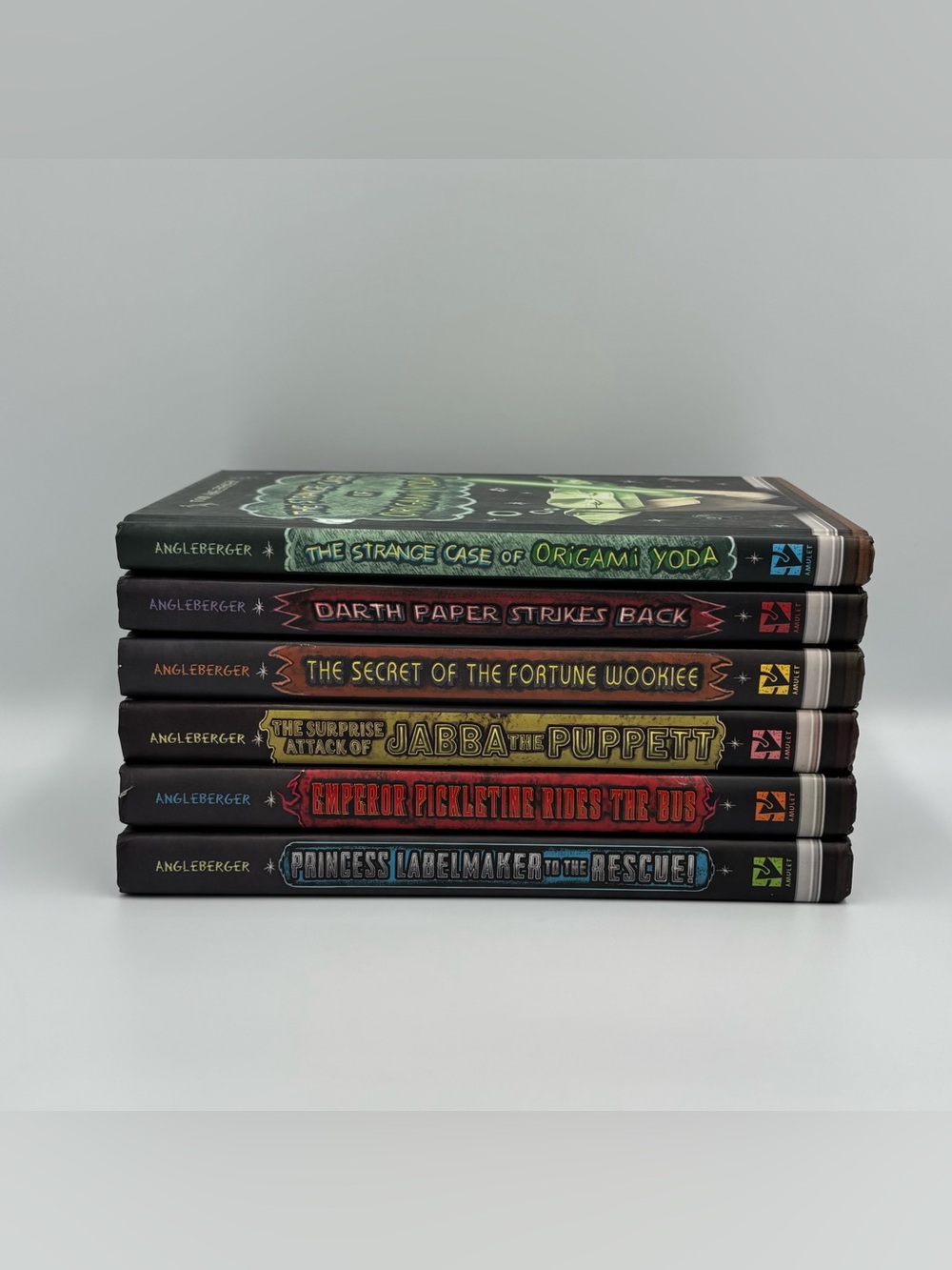 RARE Y2K Star Wars The Origami Yoda Series Book Lot by Tom Angleberger Kids